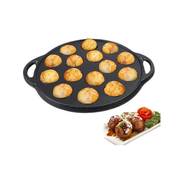 Padella Takoyaki In Ghisa Antiaderente 12 Compartimenti – Per Polpette, Lumache E Snack Creativi