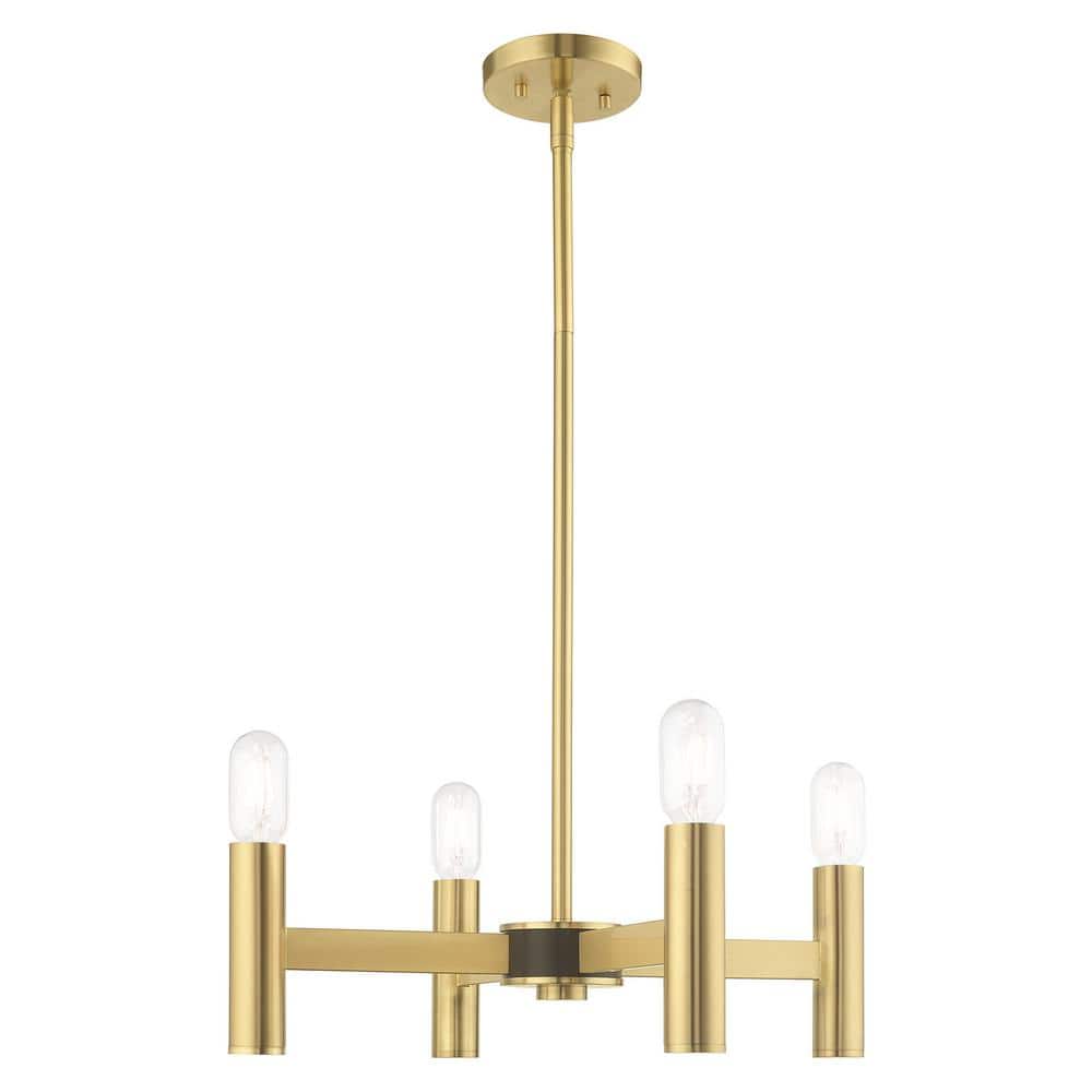 Alden 4 Light Satin Brass Mini Chandelier price history on PriceWatchPro