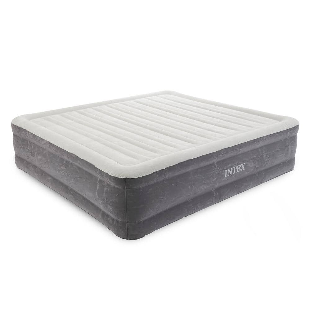 INTEX 18 in. King Inflatable Elevated Premium Comfort Airbed with Built-In Pump -  64409ST