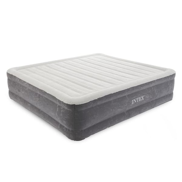 Intex 18 in. King Inflatable Elevated Premium Comfort Airbed with Built-In Pump