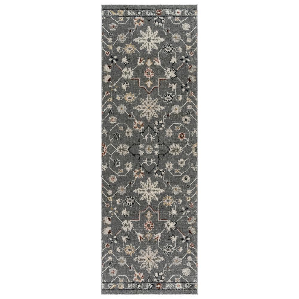 Trevi Oren Dark Gray 2 ft. x 6 ft. Moroccan High-Low Indoor Runner Rug price history on PriceWatchPro