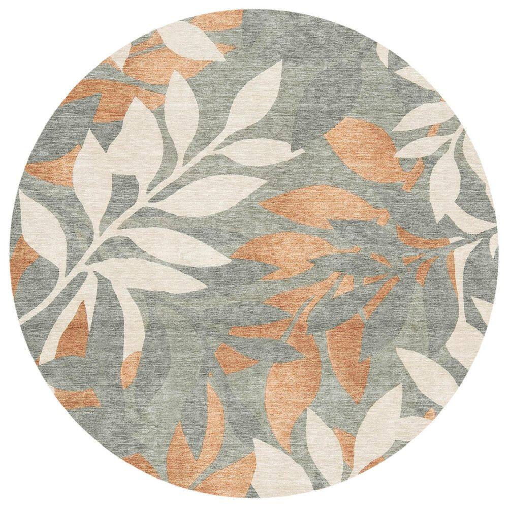 Chantille Machine Washable Indoor/Outdoor Abstract ACN2955 Terracotta 8 ft. x 8 ft. Round Rug price history on PriceWatchPro