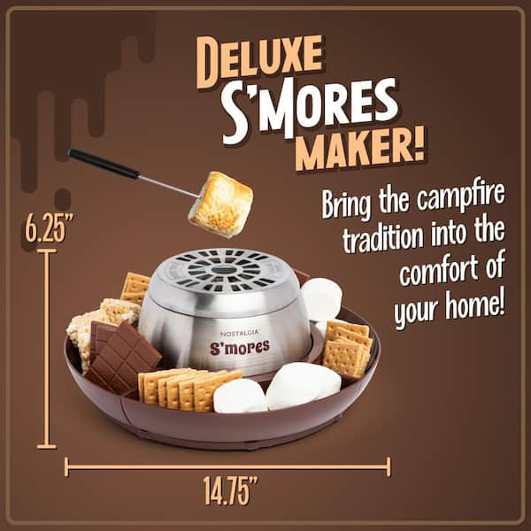 S'more スモア　mare Nostalgia Indoor Electric Stainless Steel S'mores Maker with