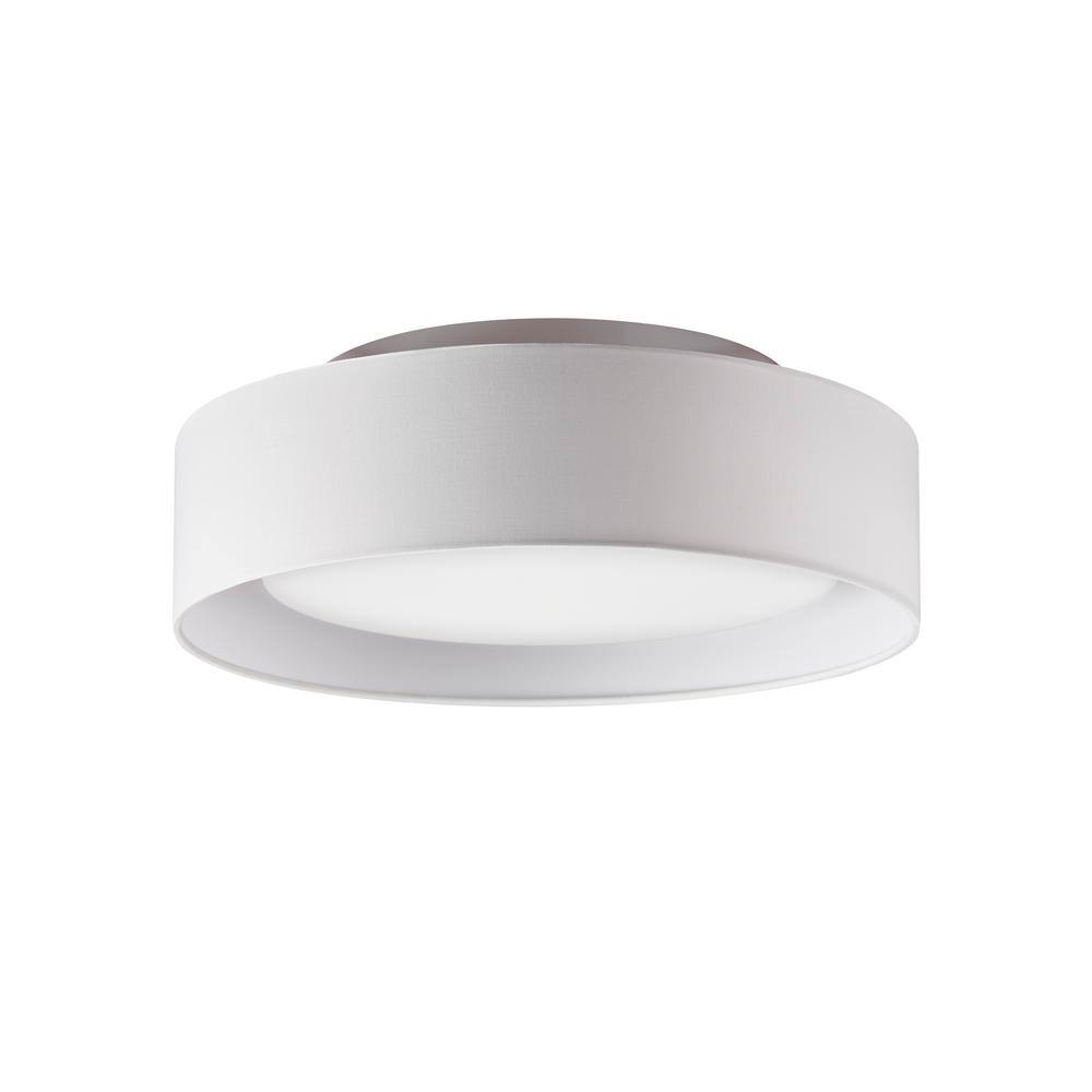 Bromi Design Naomi 15.75 in. 3Light Beige/White Flush Mount B4107BGW