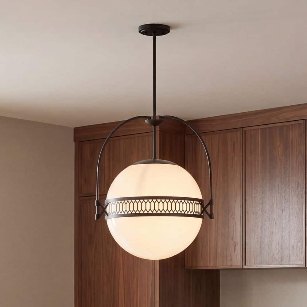Savoy House Thornhill 60-Watt 3-Light Matte Black Pendant Light