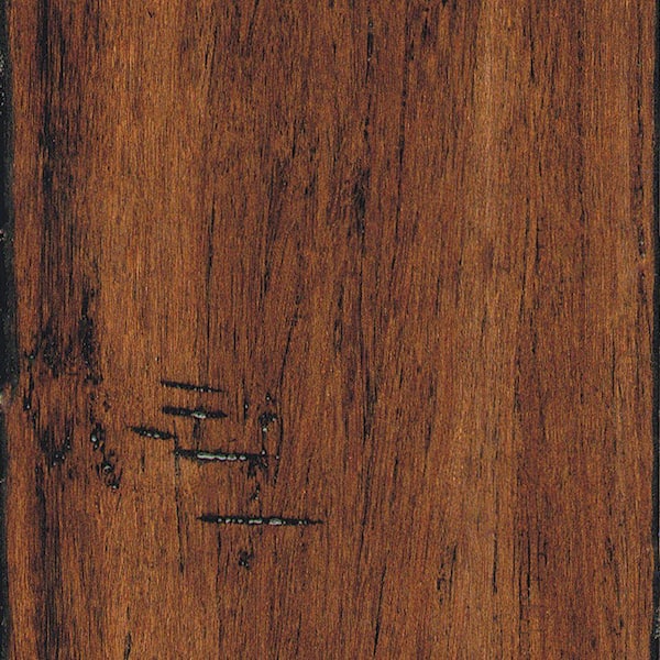 HOMELEGEND Spice 3/8 in. T x 5.1 in. W Hand Scraped Strand Woven Bamboo Flooring (25.6 sqft/case)
