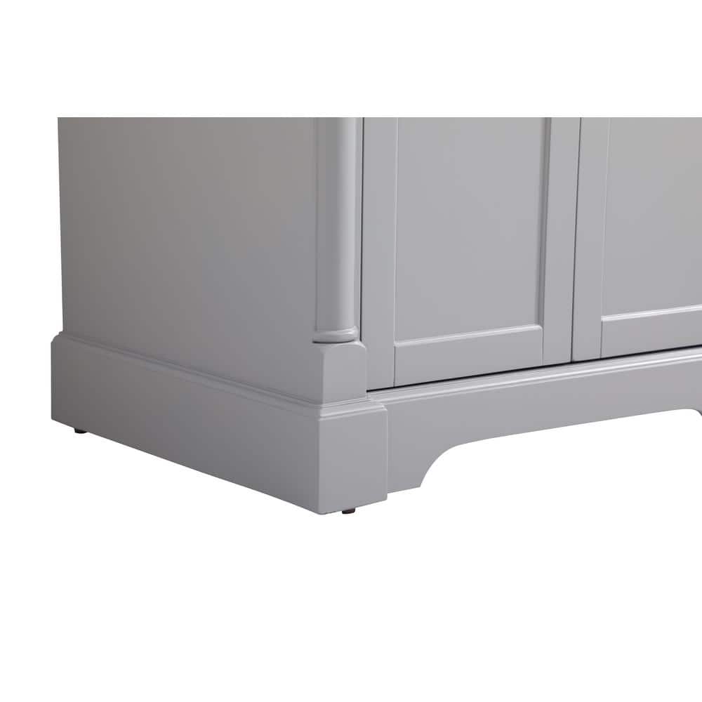 Clarence 30" Gray Marble Top Single Bathroom Vanity