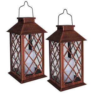 FAWEY TRED INC Outdoor Decor, Solar Lantern Outdoor Lights (2-Pack)