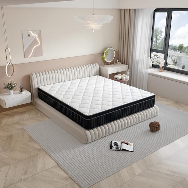 Babo Care KING Size Medium Comfort Level Hybrid Memory Foam 12 in. Cooling and Skin-Friendly Mattress