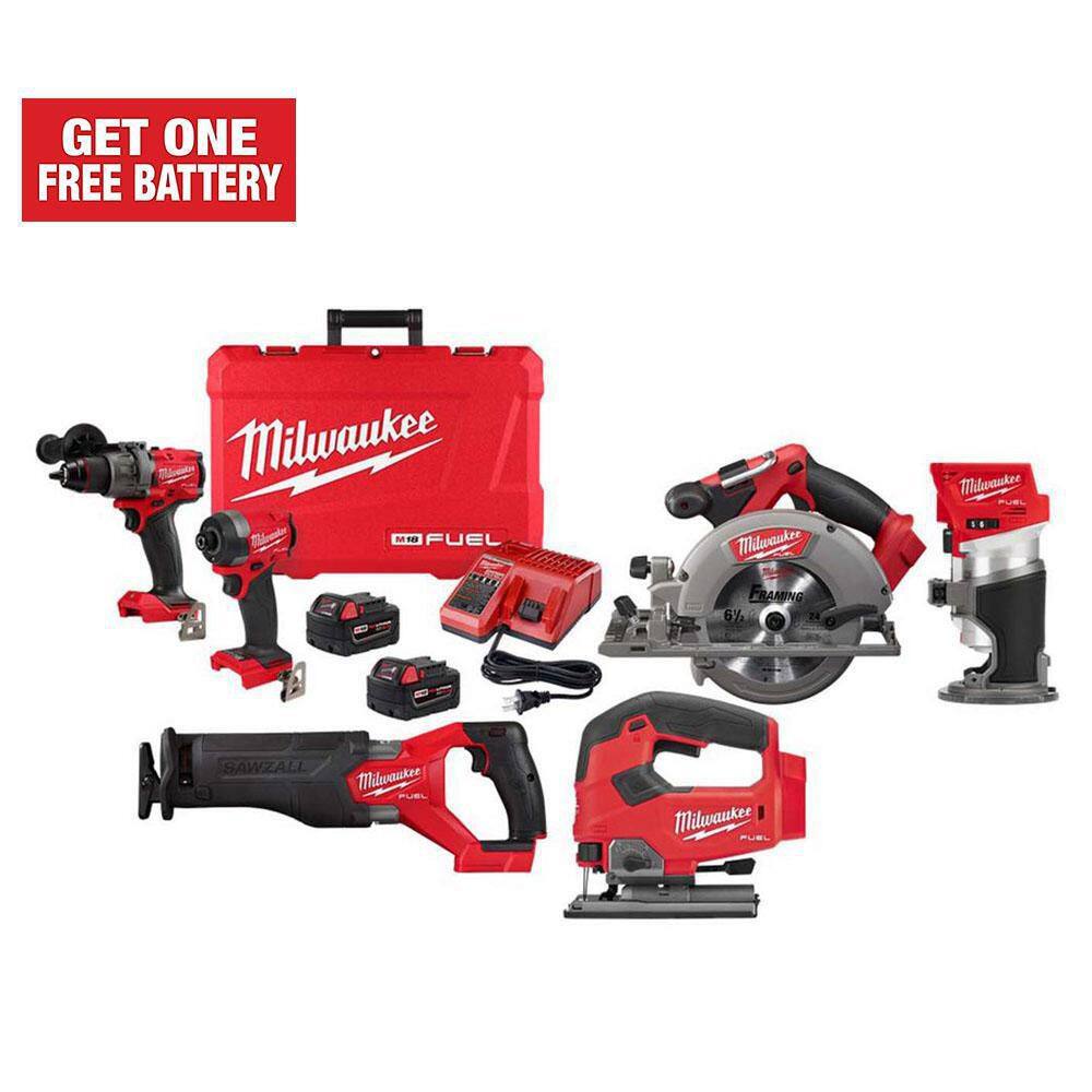 Reviews for Milwaukee M18 FUEL 18Volt Lithium Ion Brushless Cordless Combo Kit 4Tool with