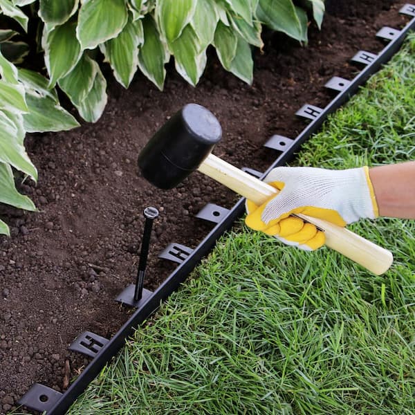 25' Black No-Dig Landscape Edging Kit