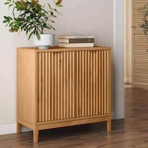 Jasper 31 in. Warm Pine Modern Wood Sideboard Accent Storage Cabinet with Doors, for Kitchen, Living or Dining Room