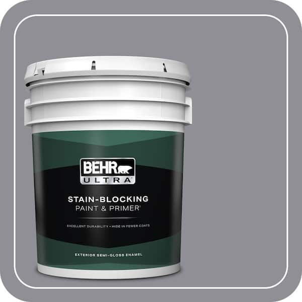 BEHR ULTRA 5 gal. #ECC-23-2 Heather Field Semi-Gloss Enamel Exterior Paint & Primer