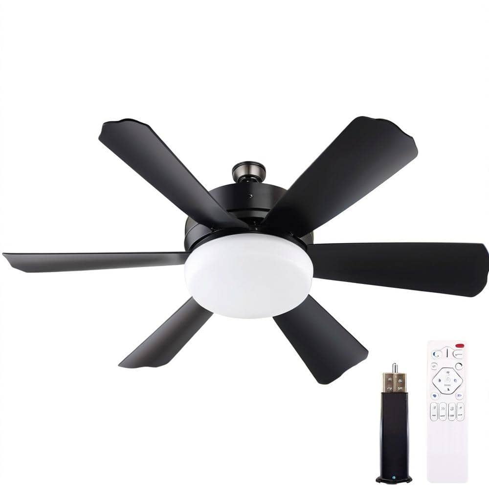 18 in. Black Socket Indoor Ceiling Fan with Light, Modern Screw Ceiling Fan with Remote, Ceiling Fan for Garage price history on PriceWatchPro