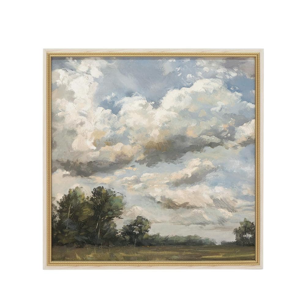 Avex 1-piece Framed Large Square Countryside Canvas Art Print 39.4 in. x 39.4 in. with Soft Multicolored Details price history on PriceWatchPro