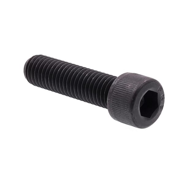 Prime-Line 1/2 in.-13 x 2 in. Black Oxide Coated Steel Hex (Allen) Drive Socket Head Set Screws (5-Pack)