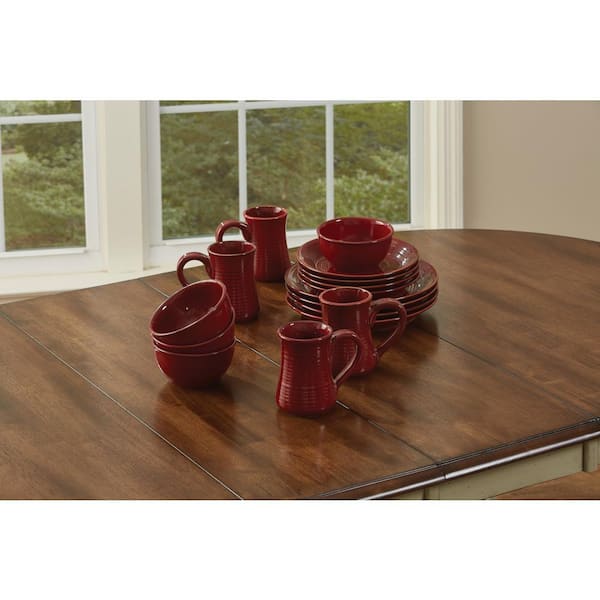 Park Designs Aspen 18 oz. Red Ceramic Coffee Mug (Set of 4) 479-660M - The  Home Depot