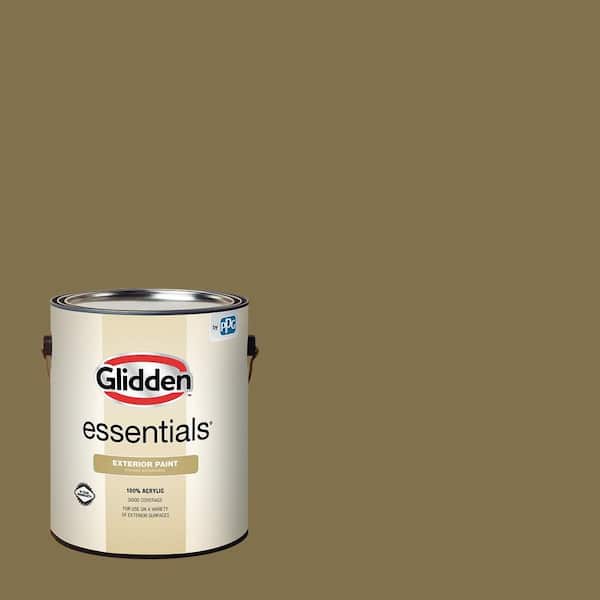 Glidden Essentials 1 gal. PPG1104-7 Outrigger Flat/Matte Exterior Paint