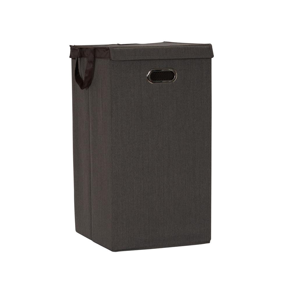 Cobblestone Collapsible Laundry Hamper with Lid
