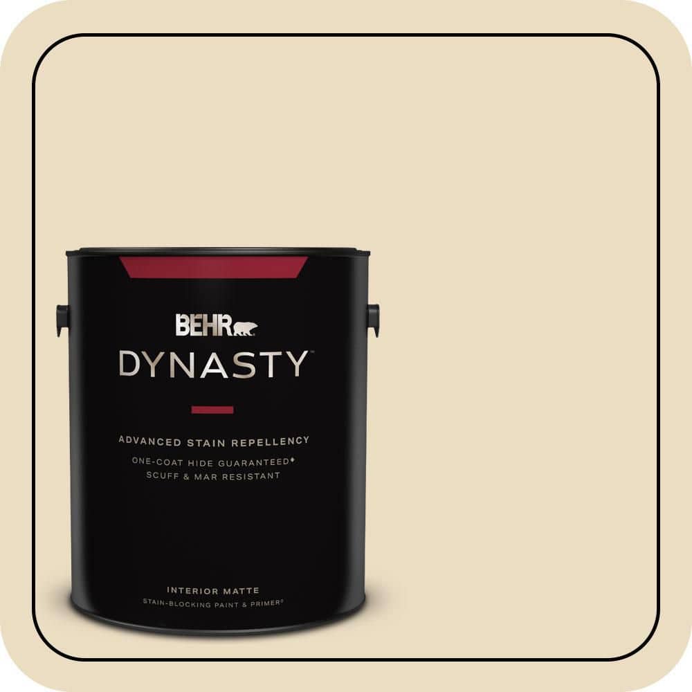 1 gal. #PPL-76 Ecru Matte Interior Stain-Blocking Paint & Primer price history on PriceWatchPro