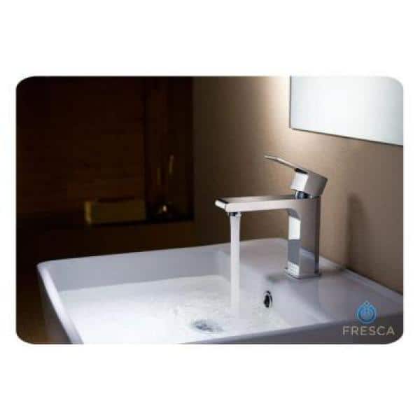 Allaro Chrome Single Hole Brass Bathroom Faucet