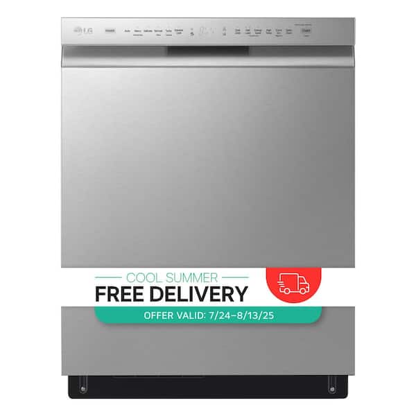 24 in. PrintProof Stainless Steel Front Control Dishwasher with QuadWash, 3rd Rack & Dynamic Dry, 48 dBA