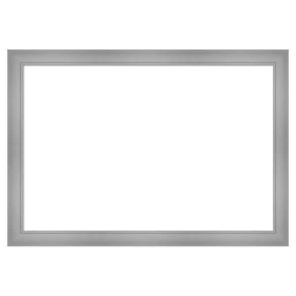 Amanti Art Flair Polished Nickel 40 in. x 28 in. Polystyrene Framed Dry Erase Magnetic Memo Board