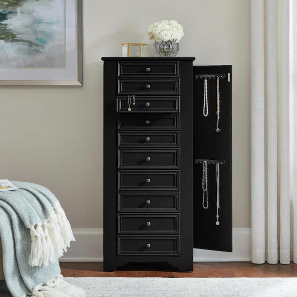 Home Decorators Knot Jewelry Box 6.25/"H x 13/"W x 9/"D Black MSRP $94.00