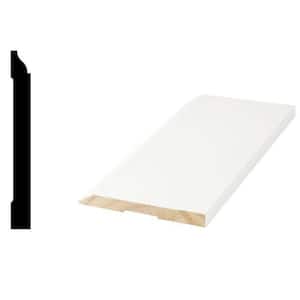 WM 618 9/16 in. x 5-1/4 in. x 96 in. Primed Finger-Jointed Base Moulding