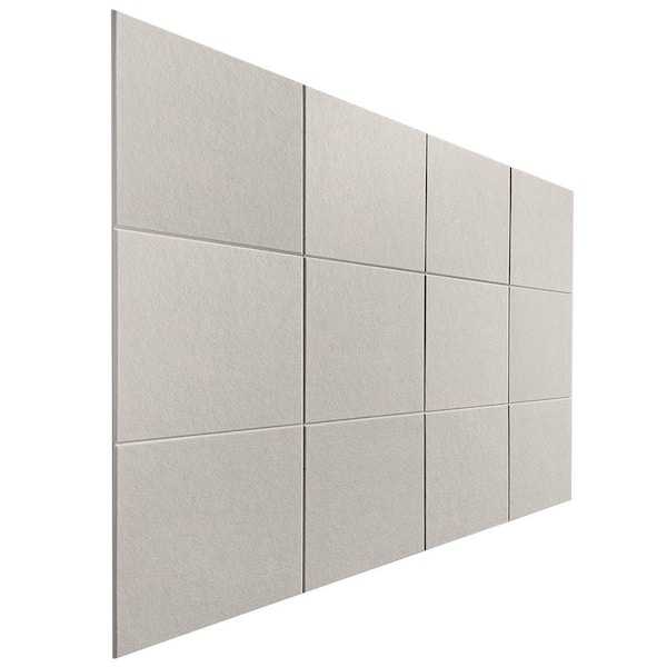 Afoxsos 47 x 35 Beige Wall Tiles w Removable Adhesive Tabs High-Density Pin Board Cork Board Alternative for Home Office 12-Pack