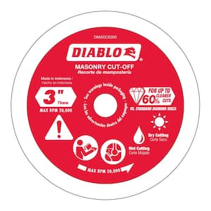 3 in. Diamond Blade Masonry Continuous Turbo Rim Cut-Off