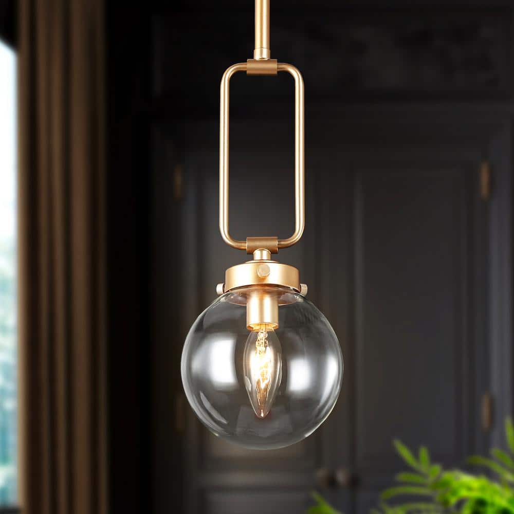 Gingko Design Amber Crystal Light, World Globe – David