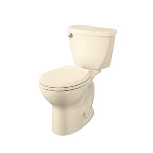 Cadet 12 in. Rough In 2-Piece 1.28 GPF Single Flush Round Toilet with Slow Close Seat in Bone