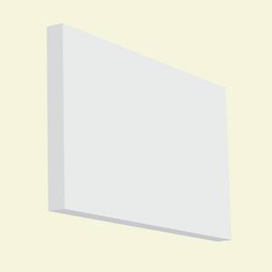 Baseboard - Prepainted - 9/16 in. Height x 5.5 in. Width x 3 in. Length - Deco - EPS Composite White Moulding (Sample)