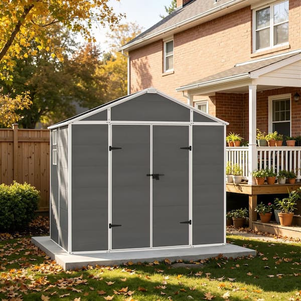 Reviews for INMITOM 8 ft. x 6 ft. Outdoor Resin Storage Shed with