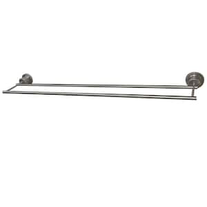 Concord 30 in. Wall Mount Dual Towel Bar in Brushed Nickel