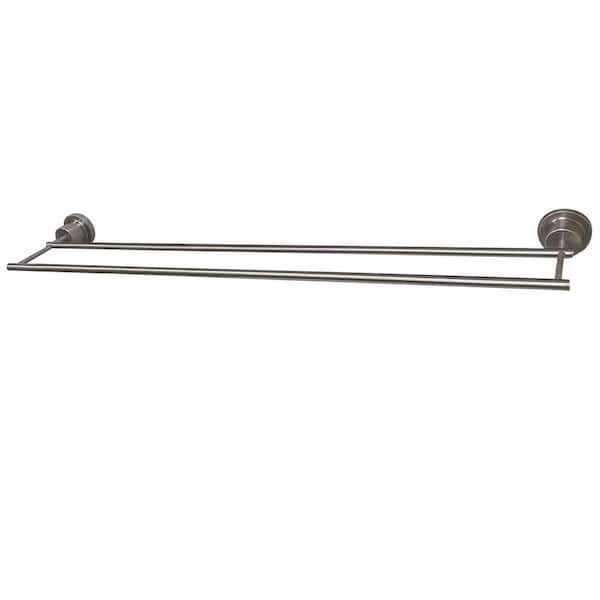 Kingston Brass Concord 30 in. Wall Mount Dual Towel Bar in Brushed Nickel
