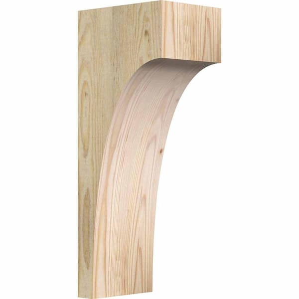 Ekena Millwork 6 in. x 8 in. x 20 in. Douglas Fir Huntington Rough Sawn Corbel