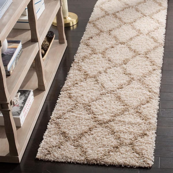 Townsend 2 ft. x 14 ft. Ivory/Beige Geometric Runner Rug