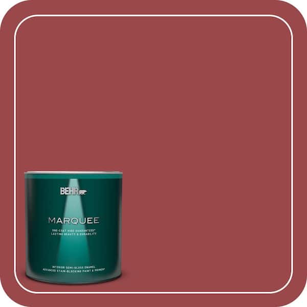 BEHR MARQUEE 1 qt. #150D-7 Regal Red Semi-Gloss Enamel Interior Paint & Primer