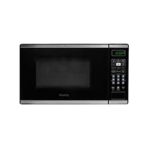 17.32 in. 0.7 cu. ft. Countertop Microwave in Stainless Steel with Auto Cook, Express Cook, Child Safety Lock