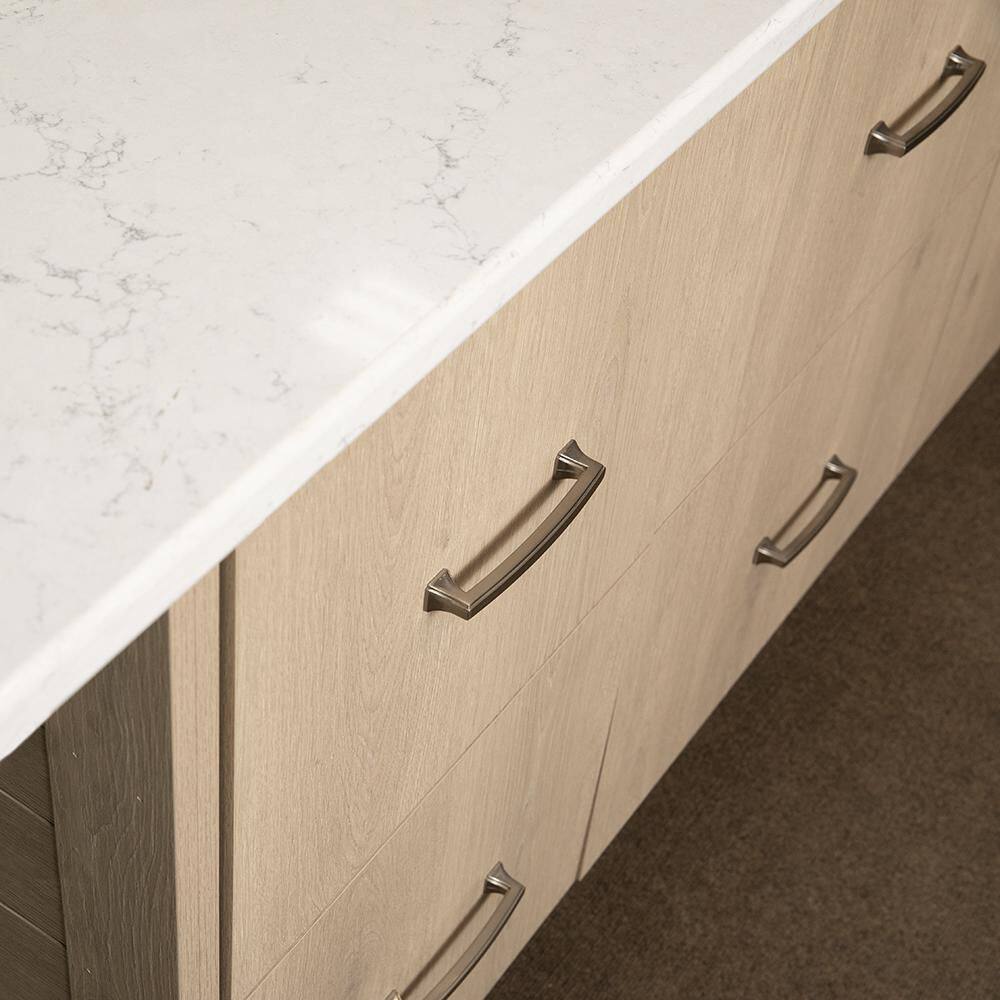 Satin Nickel Modern Kitchen Cabinet Drawer Pulls 10-Pack