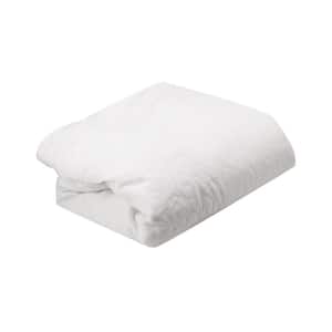 Blended Cotton Twin Size Waterproof, Breathable and Plastic-Free Mattress Protector