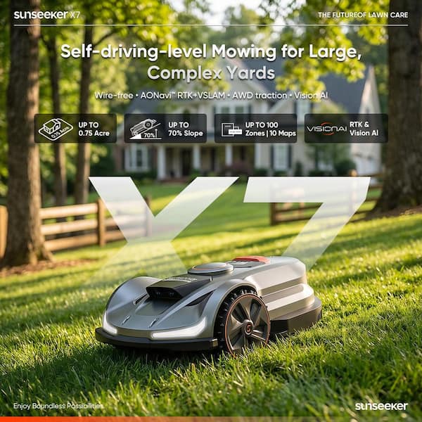 夢子　20mm玉ロードクロサイト 14mmモリオン　セット SUNSEEKER X7 Wireless 14 in. Robot Lawn Mower (0.75 Acre) with RTK