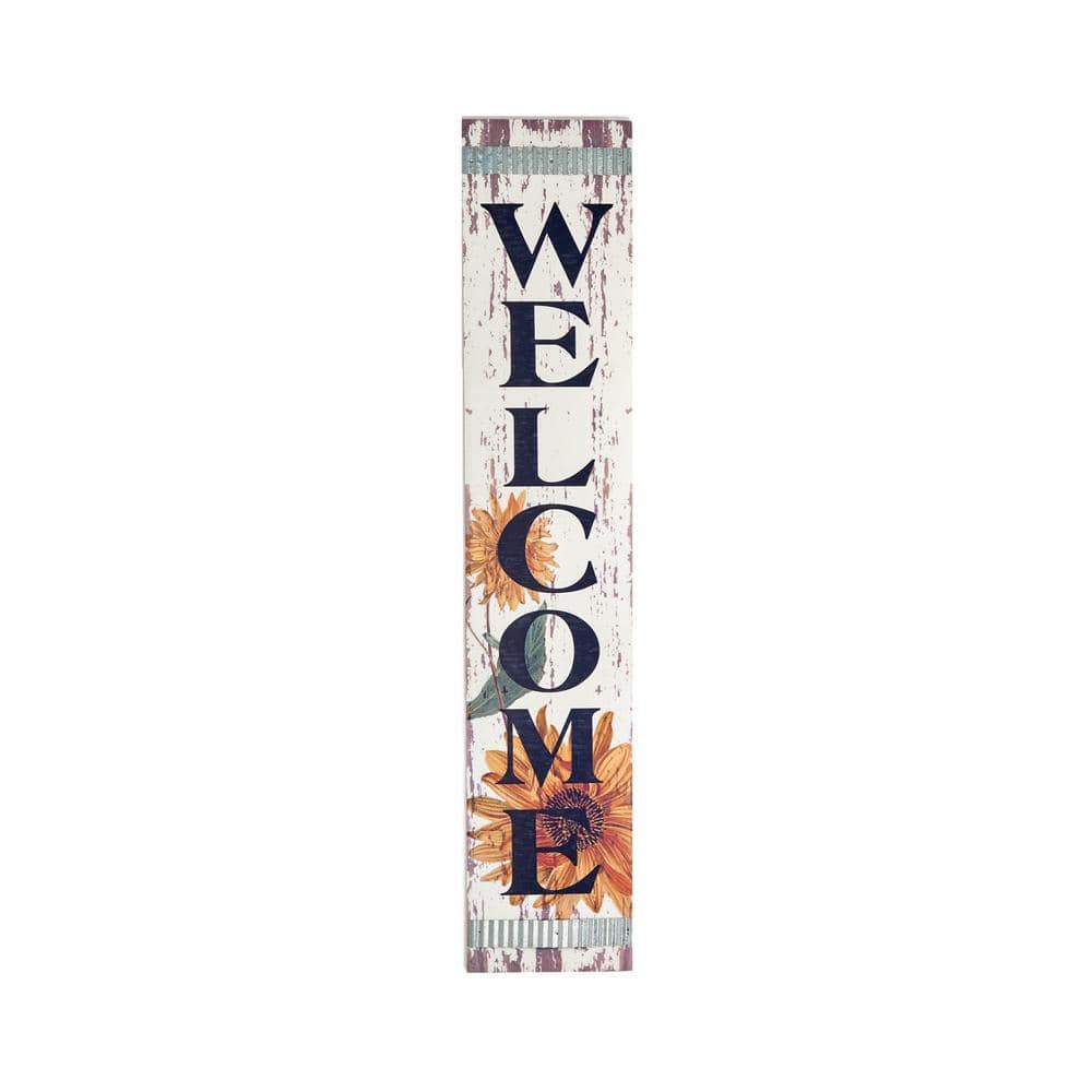 47 in. Home Decor Sunflower Welcome Sign price history on PriceWatchPro