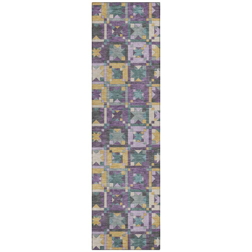 Chantille Machine Washable Indoor/Outdoor Abstract ACN2553 Purple 2 ft. x 7 ft. Runner Rug price history on PriceWatchPro
