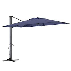 10 ft. x 10 ft. Patio Umberlla Feasible Outdoor Umberlla for Outdoors Activities, Navy Blue (Not Include the Base)