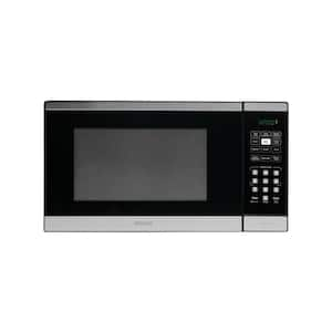 20.56 in. 1.1 cu. ft. Countertop Microwave in Stainless Steel with Auto Cook, Express Cook, Child Safety Lock