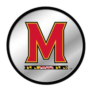 17 in. Maryland Terrapins Modern Disc Mirrored Decorative Sign