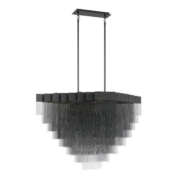 Eurofase Bloomfield Integrated LED Black Chandelier